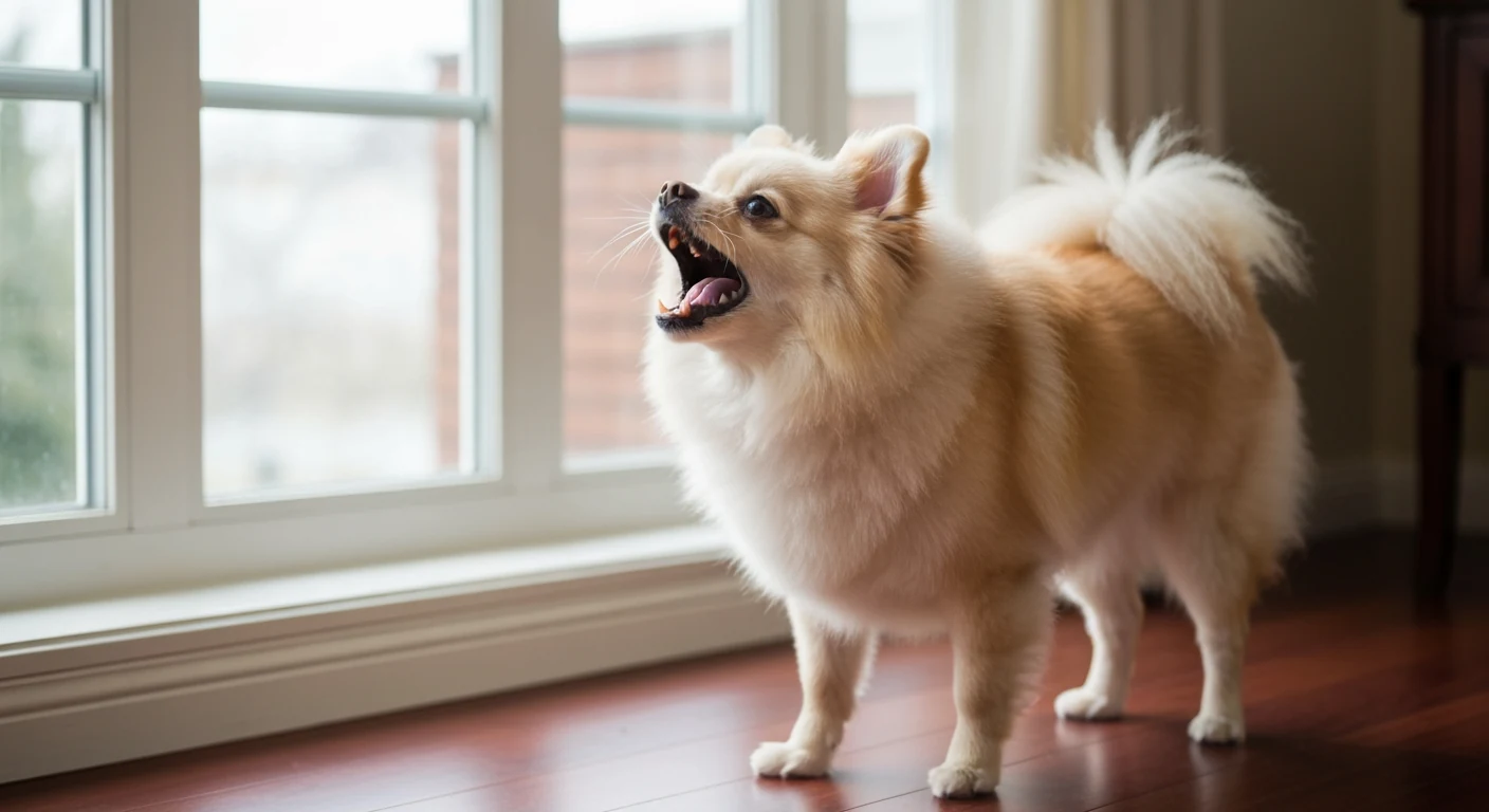 Aboiements du Spitz : pourquoi il aboie et comment le calmer